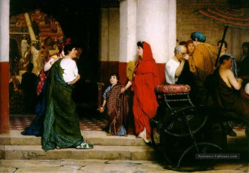  tadema - entrée à un théâtre romain romantique Sir Lawrence Alma Tadema